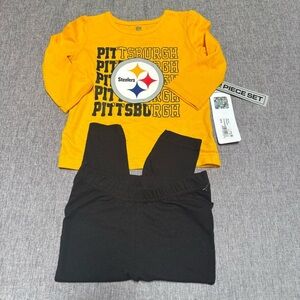 Infant Pittsburgh Steelers Long Sleeve T-Shirt and Pants Sleep Set
